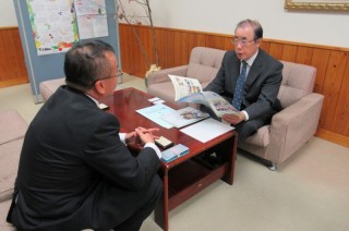 塩谷町教育長との懇談