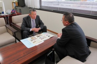 芳賀町教育長との懇談